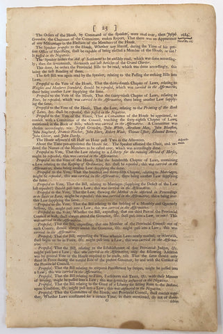 ACTUAL PAGE PRINTED BY BENJAMIN FRANKLIN IN 1752 - The History Gift Store