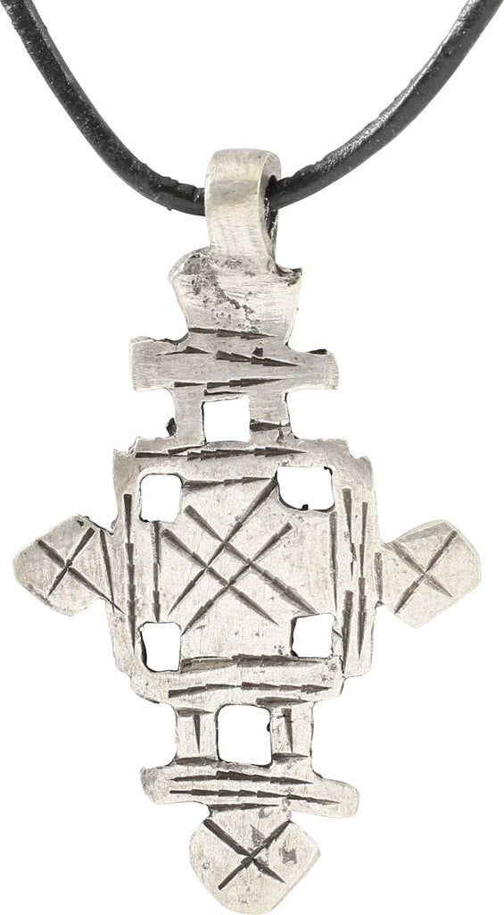 COPTIC SILVER CROSS, ETHIOPIA, 19TH CENTURY. - The History Gift Store