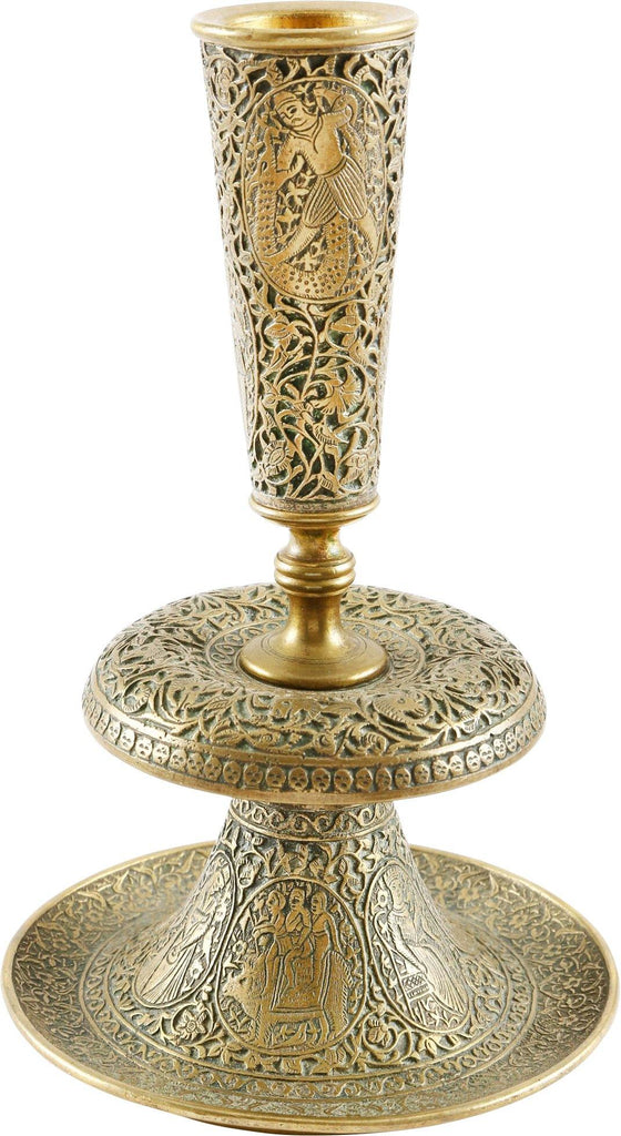 FINE INDOPERSIAN CANDLE STICK - The History Gift Store