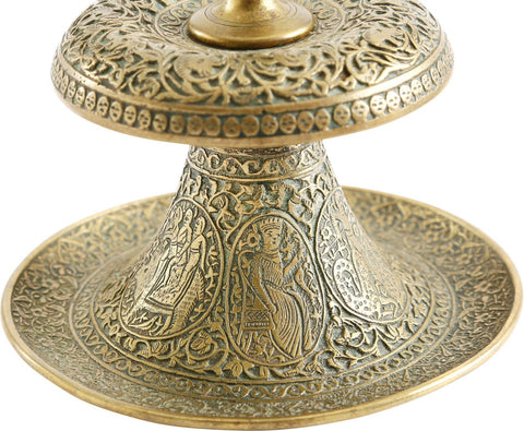 FINE INDOPERSIAN CANDLE STICK - The History Gift Store