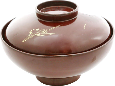 JAPANESE LACQUER BOWL AND COVER - The History Gift Store