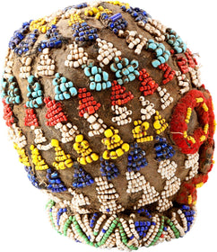 AFRICAN BEADED HEAD BATTLE TROPHY - The History Gift Store