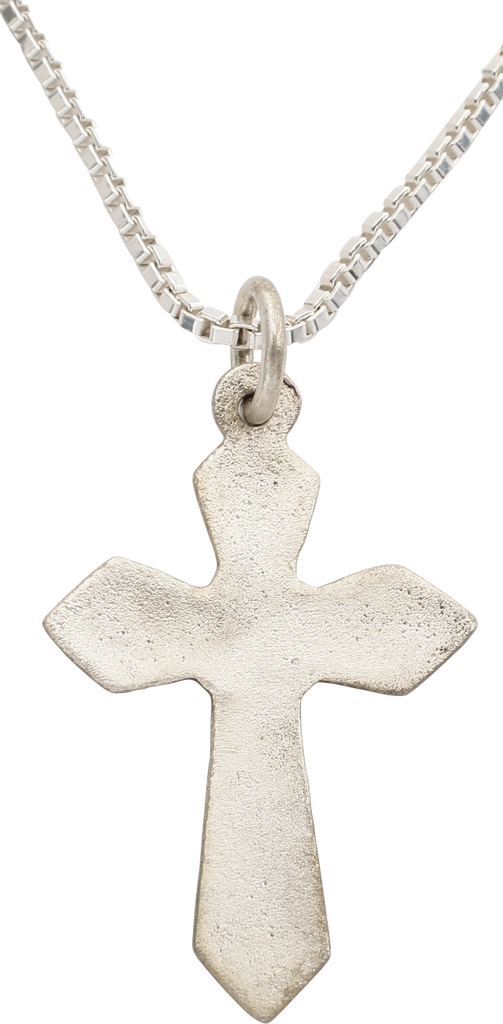 EUROPEAN SILVERED CROSS NECKLACE C.1600 - The History Gift 