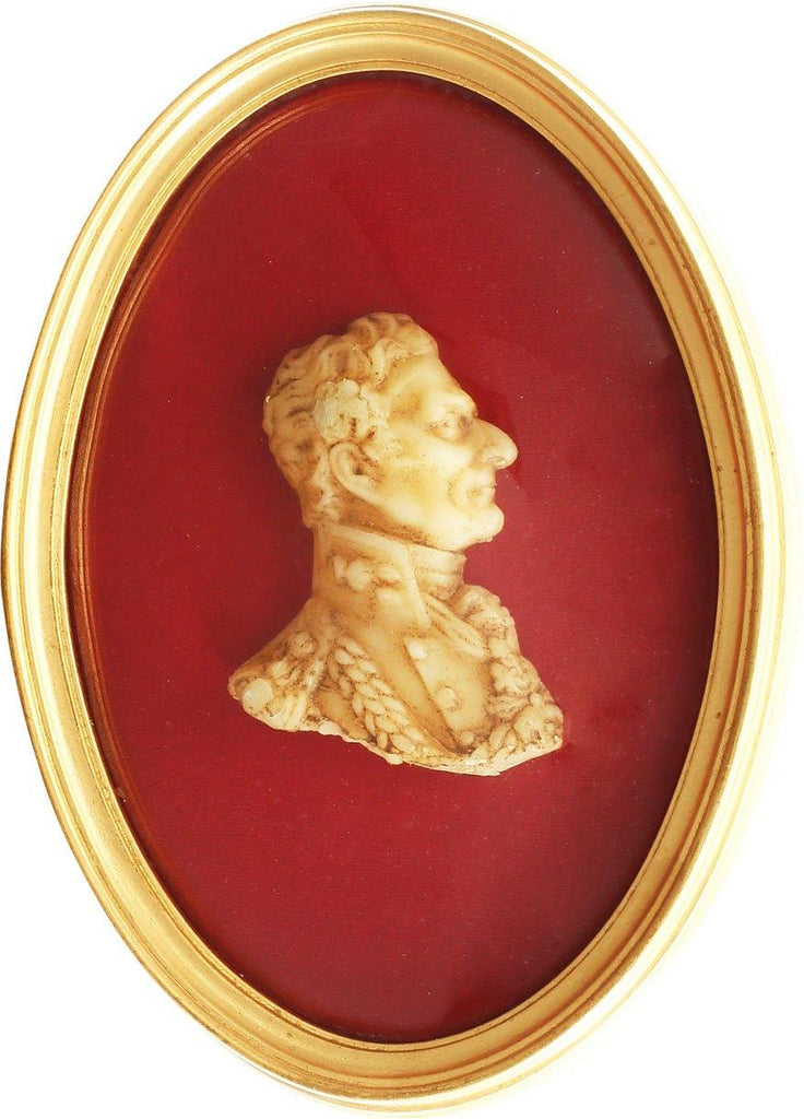 SCULPTED WAX BUST PORTRAIT OF WELLINGTON - The History Gift Store