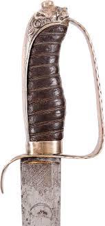 FINE AUSTRIAN SILVER HILTED CAVALRY SWORD C.1750-60 - The History Gift Store