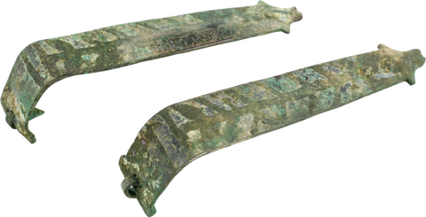 Pair of Roman Strongbox Hasps, 2nd Century AD - The History Gift Store