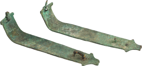 Pair of Roman Strongbox Hasps, 2nd Century AD - The History Gift Store