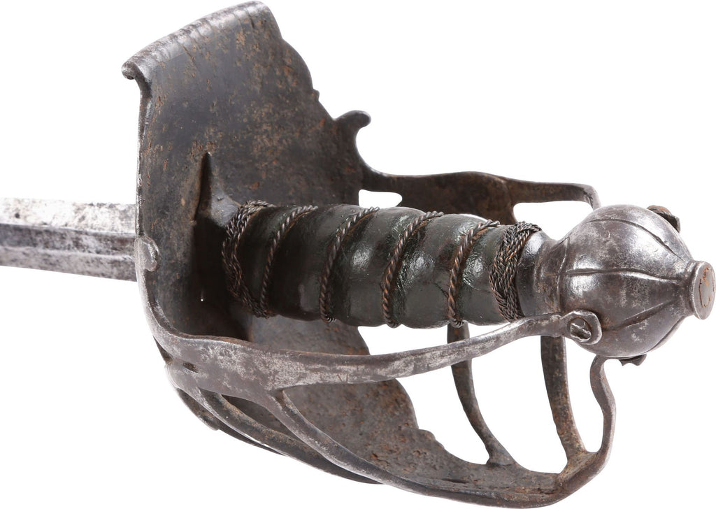 A FINE AND RARE ENGLISH BROADSWORD C.1640 - The History Gift Store
