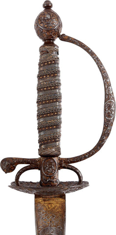 A FINE FRENCH STEEL HILTED SMALLSWORD C.1750 - The History Gift Store