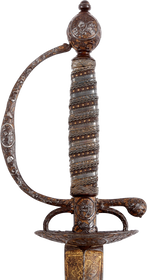 A FINE FRENCH STEEL HILTED SMALLSWORD C.1750 - The History Gift Store