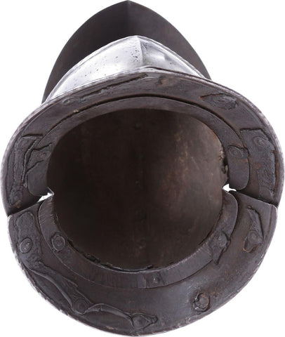 A FINE ITALIAN CUIRASSIER’S CLOSE HELMET C.1620 - The History Gift Store