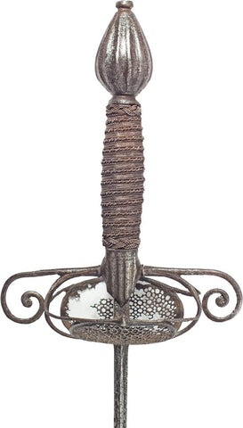 A FLAMBERGE OR DUELING RAPIER C.1620-45 ENGLISH OR DUTCH. - The History Gift Store