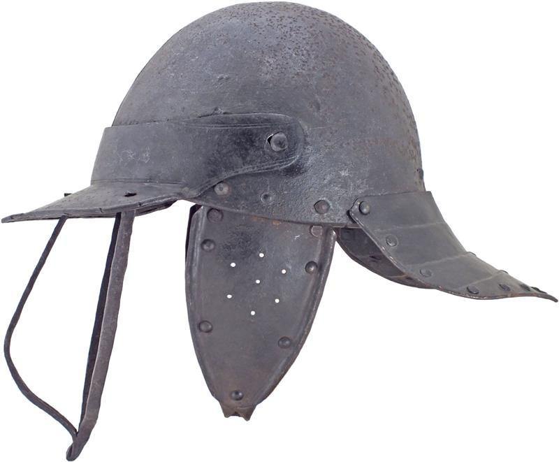 A GOOD ENGLISH HARQUEBUSIER'S HELMET MID-17th CENTURY - The History Gift Store