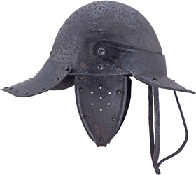 A GOOD ENGLISH HARQUEBUSIER'S HELMET MID-17th CENTURY - The History Gift Store