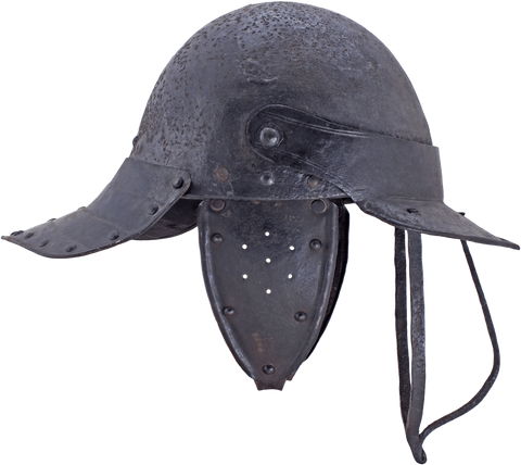 A GOOD ENGLISH HARQUEBUSIER'S HELMET MID-17th CENTURY - The History Gift Store