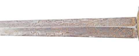 A VERY FINE ENGLISH IRON HILTED SMALLSWORD C.1745-60 - The History Gift Store