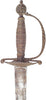 A VERY FINE ENGLISH IRON HILTED SMALLSWORD C.1745-60 - The History Gift Store