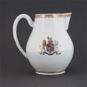 CHARMING AND FINE ENGLISH PATRIOTIC PORCELAIN PITCHER C.1780 - The History Gift Store