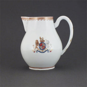 CHARMING AND FINE ENGLISH PATRIOTIC PORCELAIN PITCHER C.1780 - The History Gift Store