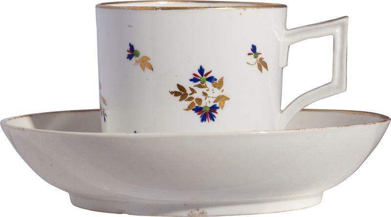 DERBY PORCELAIN CUP AND SAUCER - The History Gift Store