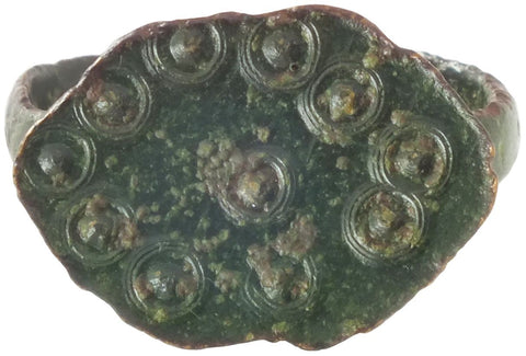 EARLY CHRISTIAN PILGRIM'S RING 8th CENTURY AD SIZE 8 - The History Gift Store