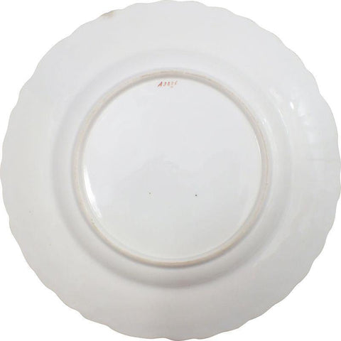 ENGLISH BLUE ON WHITE EXPORT PORCELAIN PLATE - The History Gift Store