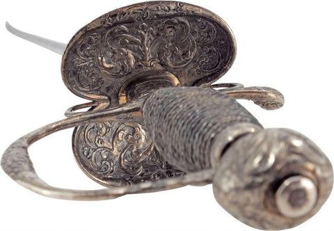 ENGLISH SILVER HILTED SMALLSWORD C.1757-8 - The History Gift Store