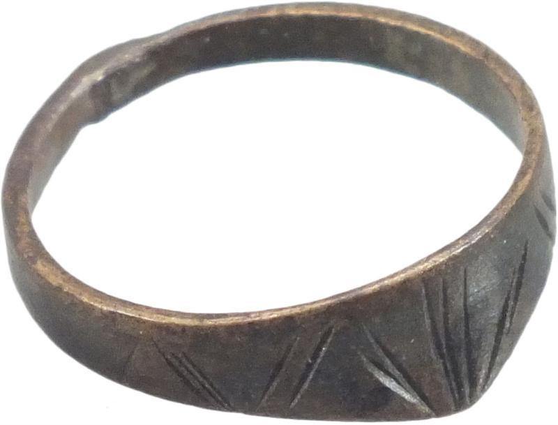 EXTRAORDINARY SARACEN ARCHER'S THUMB RING MADE FOR A CHILD 12th-13th CENTURY SIZE 3 1/2 - The History Gift Store