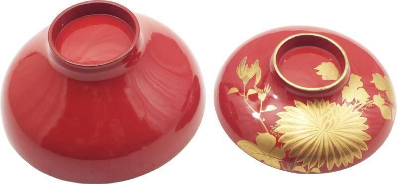 FINE JAPANESE LACQUERED COVERED BOWL - The History Gift Store