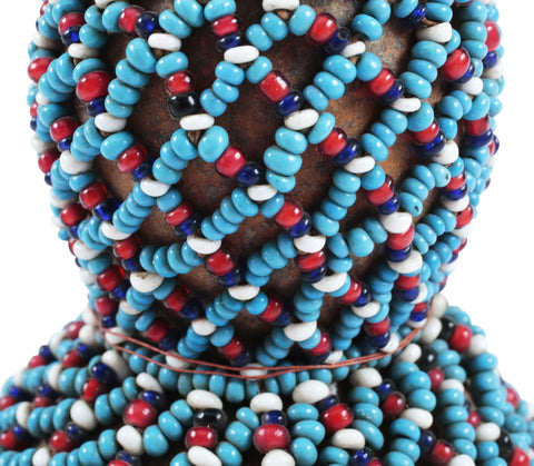 Fine Zulu Beaded Snuff Container - The History Gift Store