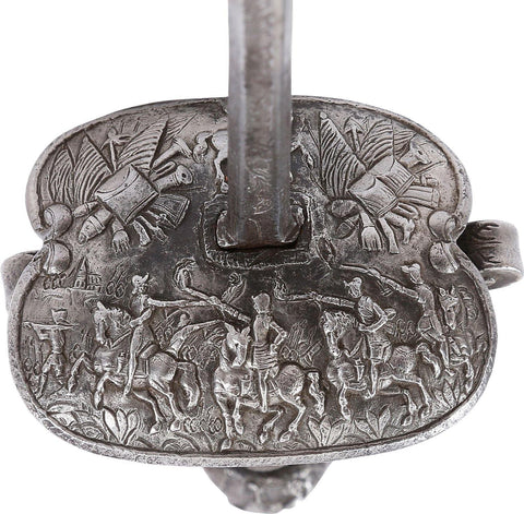 FINELY CHISELED NORTH EUROPEAN RAPIER C.1660 - The History Gift Store