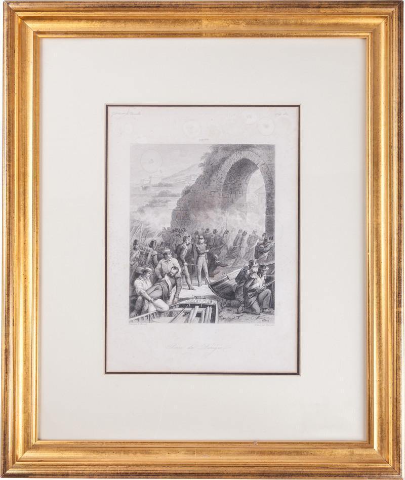 FRAMED ANTIQUE LITHOGRAPH - The History Gift Store