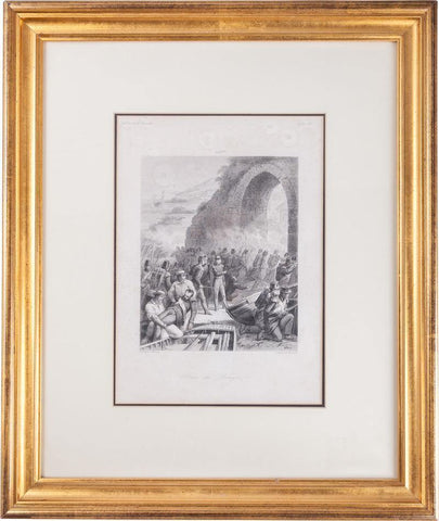 FRAMED ANTIQUE LITHOGRAPH - The History Gift Store
