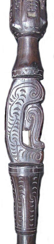 GOOD SEPIK RIVER WARRIOR'S WALKING STICK - The History Gift Store
