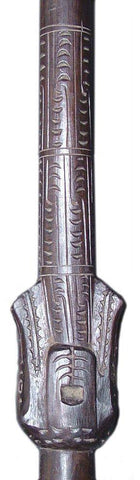 GOOD SEPIK RIVER WARRIOR'S WALKING STICK - The History Gift Store