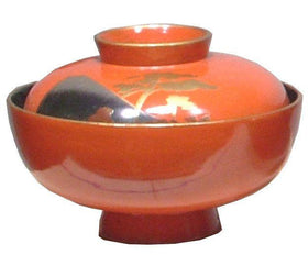 JAPANESE LACQUER BOWL WITH MOUNT FUJI - The History Gift Store