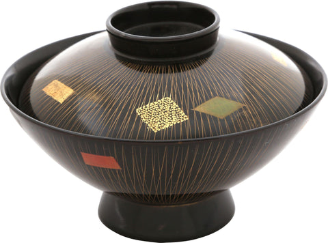 JAPANESE LACQUERED COVERED BOWL - The History Gift Store