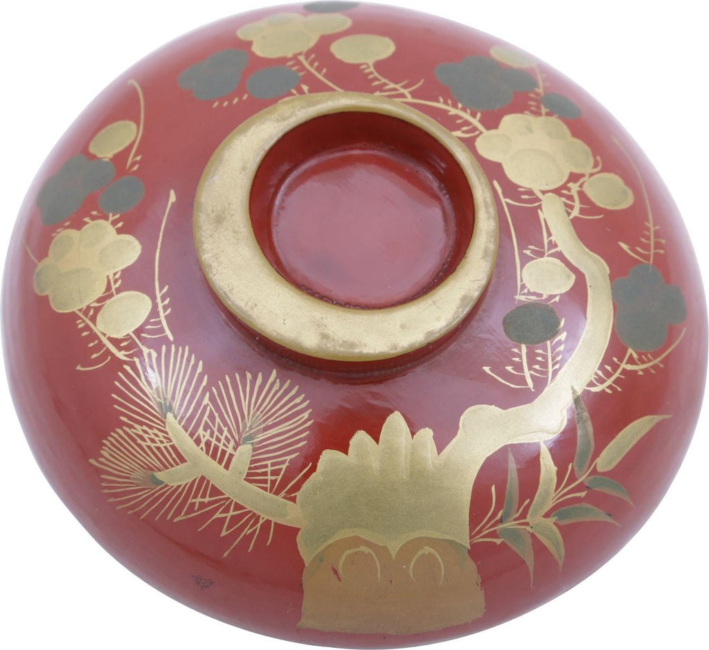 JAPANESE LACQUERED COVERED BOWL - The History Gift Store