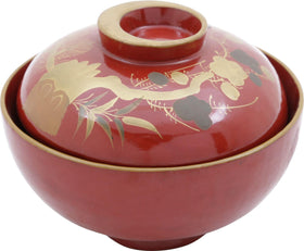 JAPANESE LACQUERED COVERED BOWL - The History Gift Store