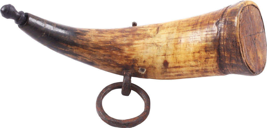 RARE RUSSIAN PRIMING OR PISTOL HORN C.1800 - The History Gift Store