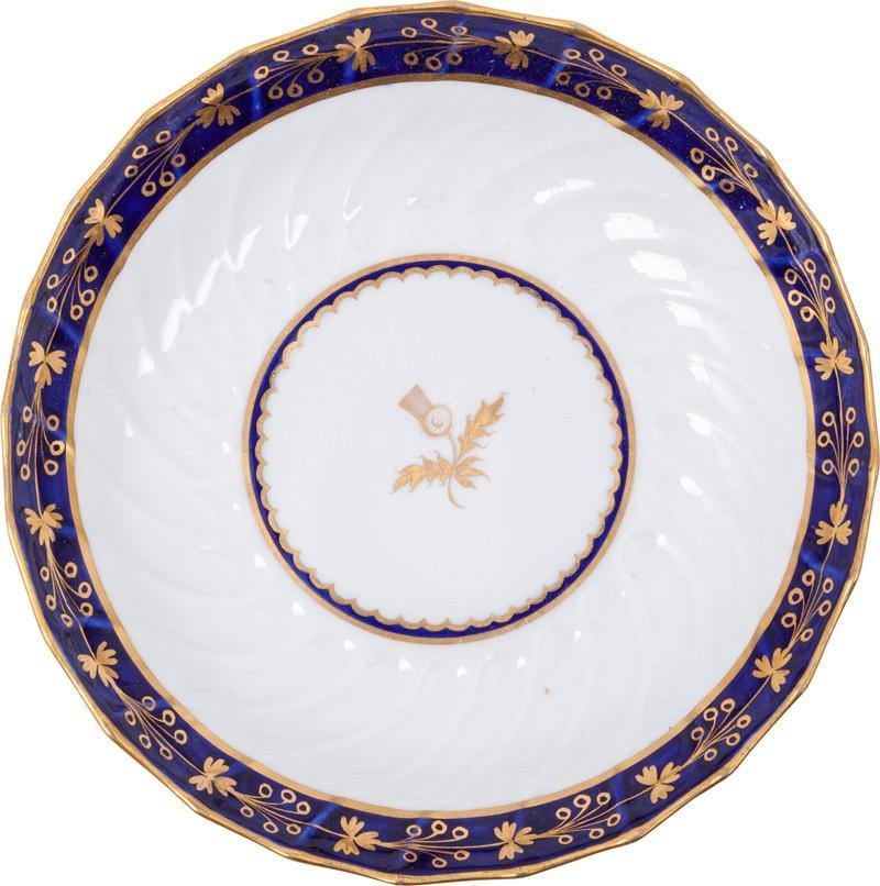 SCOTTISH PRIDE! WORCESTER CUP AND SAUCER C.1770-80 - The History Gift Store