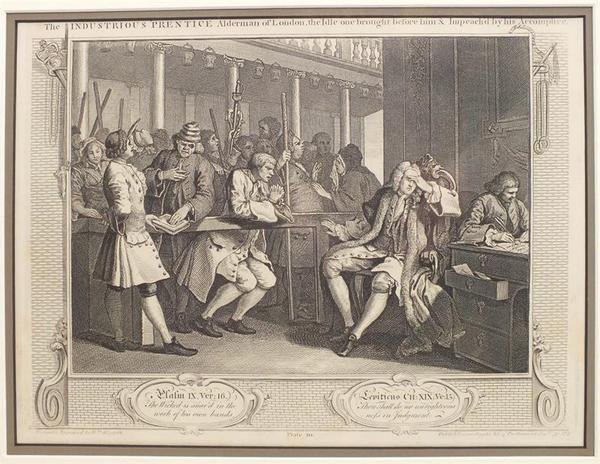 The Industrious Prentice, William Hogarth - The History Gift Store