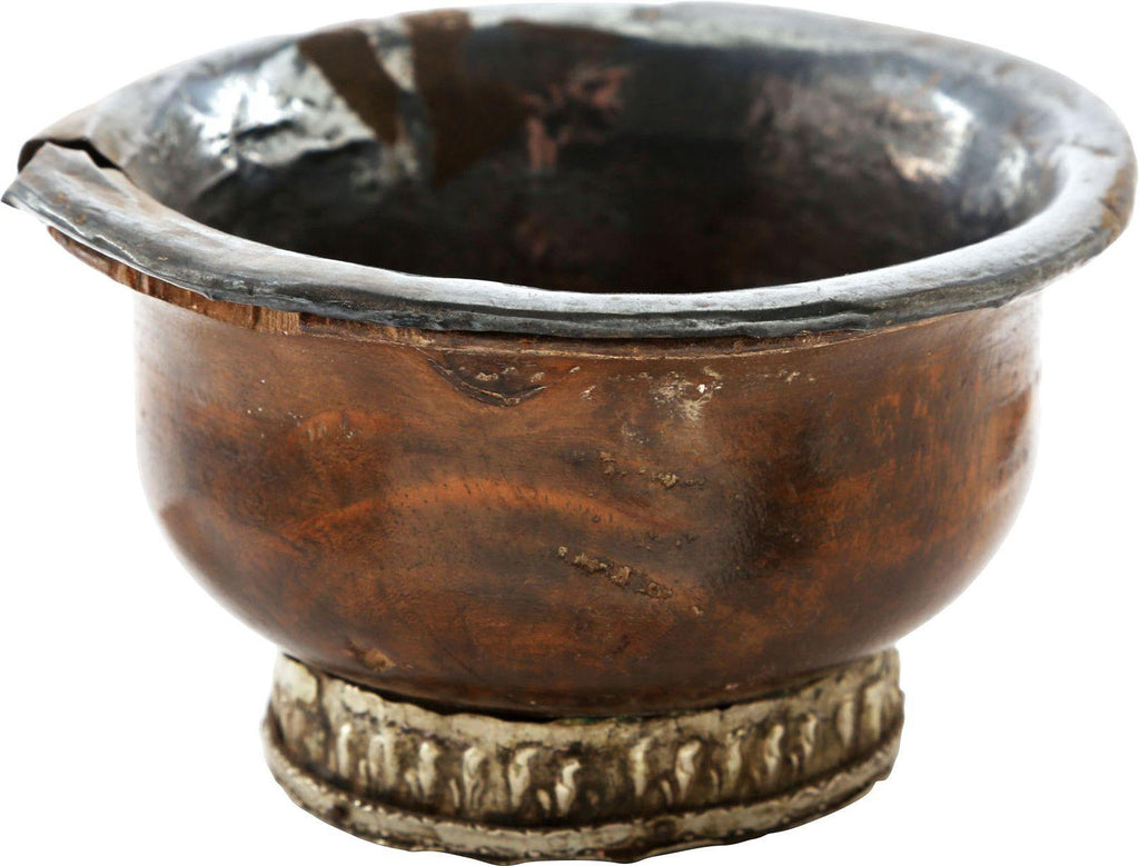 Tibetan Silver Lined Libation Bowl 16th-18th Century - The History Gift Store