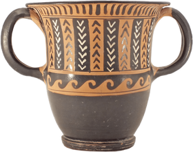 Very Fine South Italian Black Glazed Pottery Sessile Kantharos - The History Gift Store