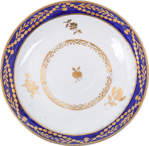 WORCESTER EXPORT PORCELAIN TEA BOWL AND UNDER BOWL - The History Gift Store